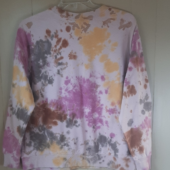 Wild Fable Women's M Multicolor Tie-Dye Crewneck Sweat Shirt - Picture 8 of 12
